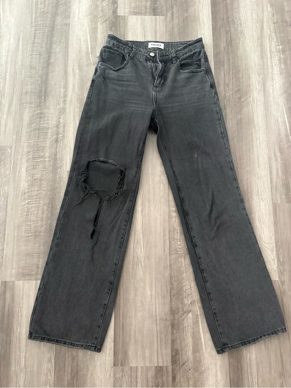 RSQ Black Distressed Boyfriend Jeans